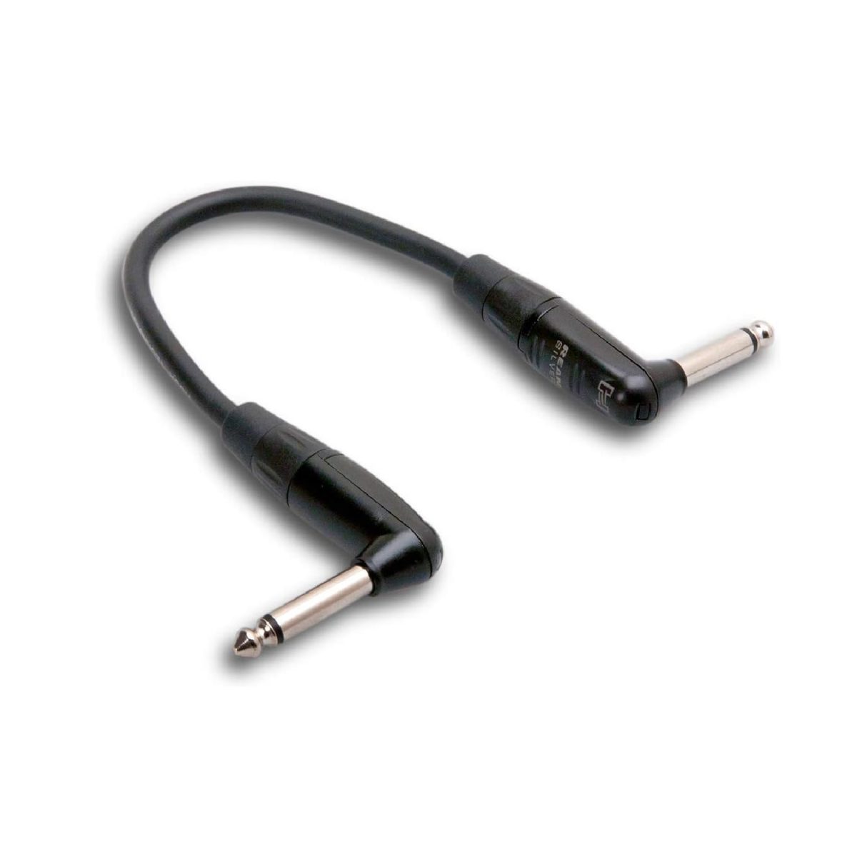 Hosa - 6'' Pro Guitar Patch Cable REAN Right-angle to Same HGTR-000.5RR Out