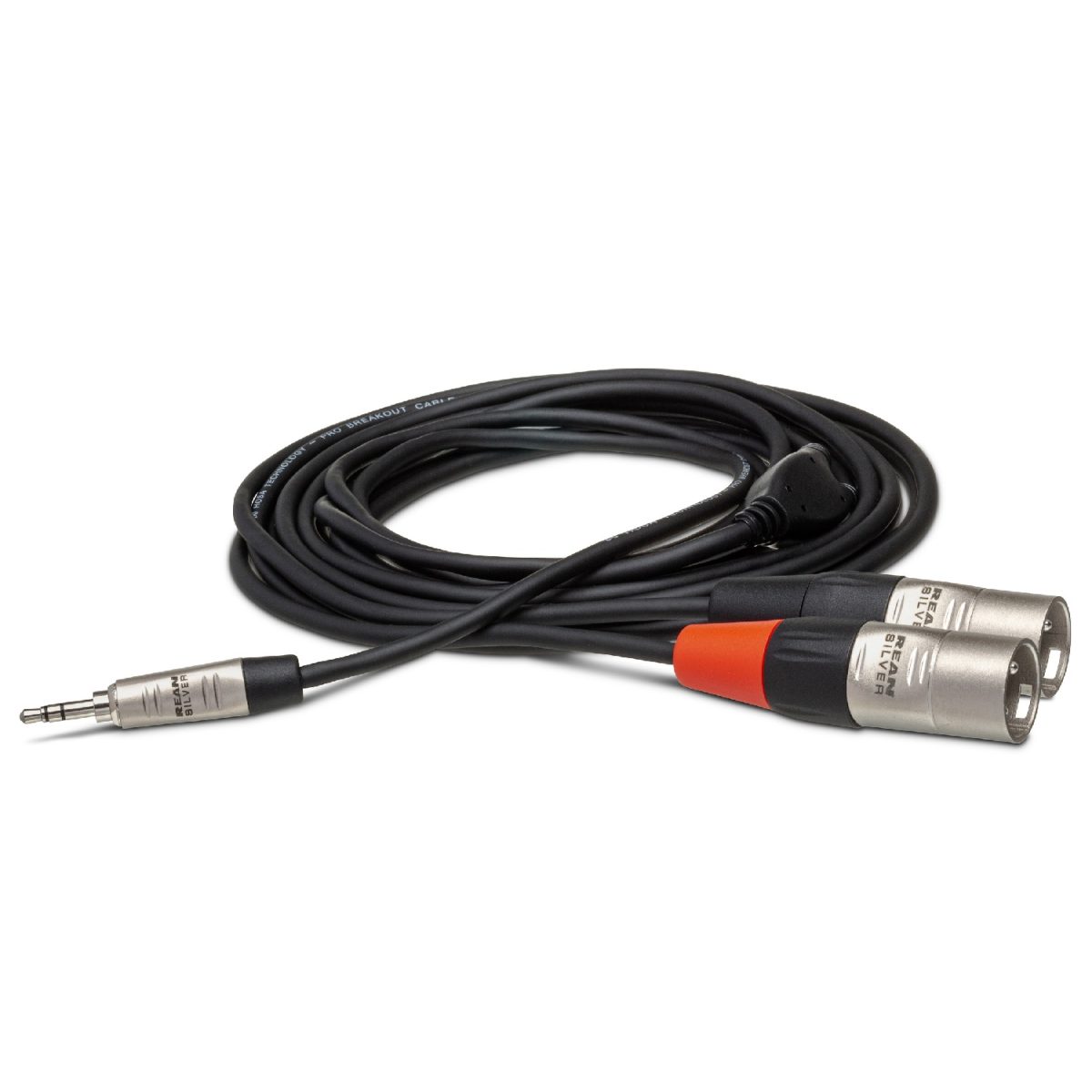 Hosa - Pro Stereo Breakout REAN 3.5 mm TRS to Dual XLR3M