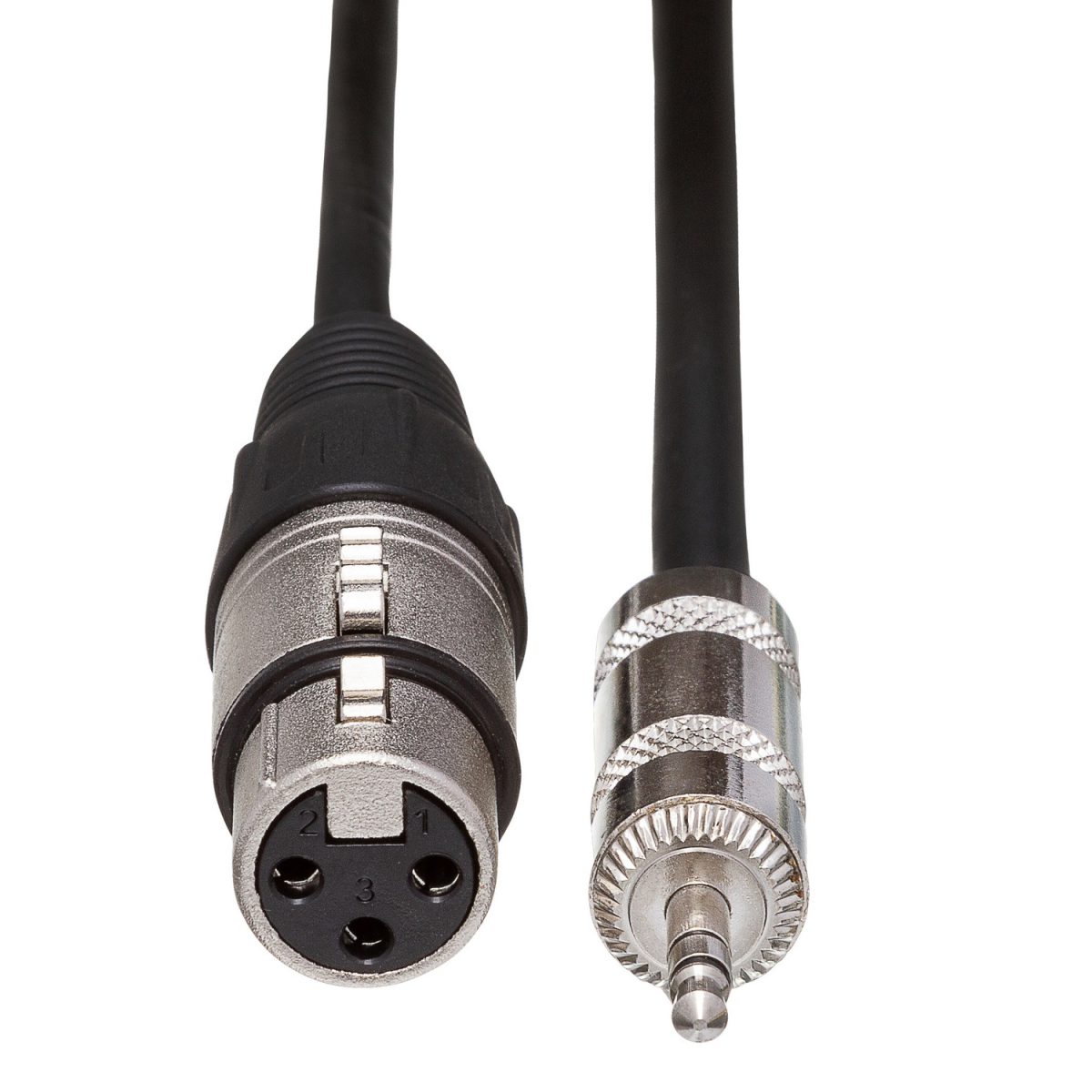 Hosa - 15' Microphone Cable Neutrik XLR3F to Hosa 3.5 mm TRS End2