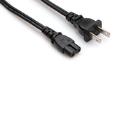 Hosa - Power Cord, IEC C7 to NEMA 1-15P - 8 Foot