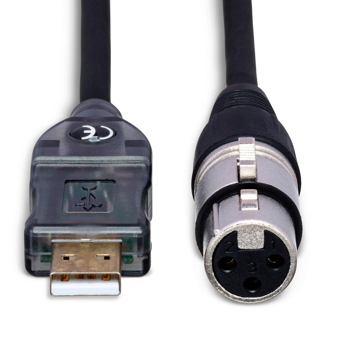 Hosa - 10' TRACKLINK USB XLR3F to USB Type A Tips Front