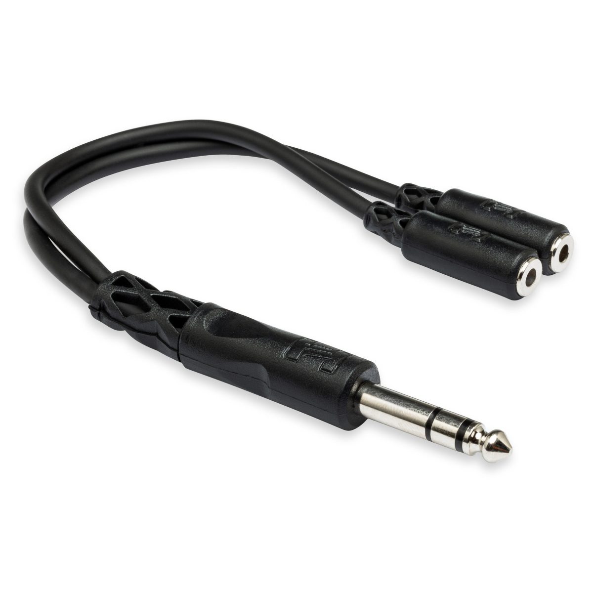 Hosa - Y Cable 1/4 in TRS to Dual 3.5 mm TRSF #YMP-234