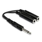 Hosa - YPP-111 - Y Cable 1/4 TS to Dual 1/4 TSF