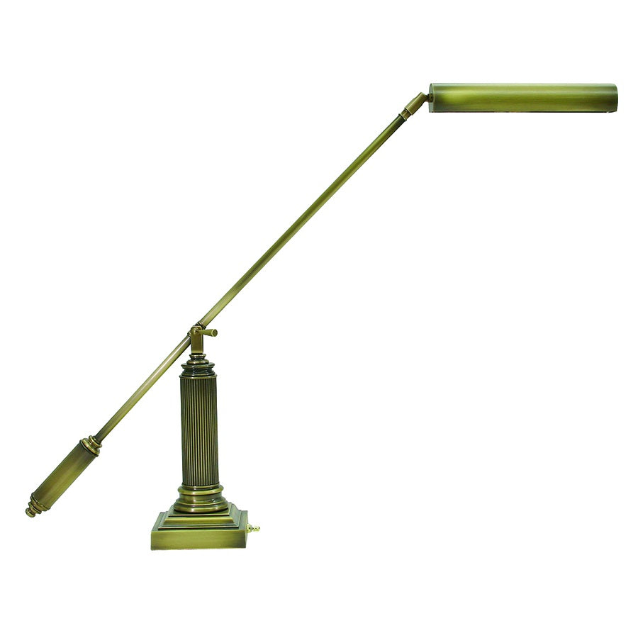 House of Troy - 10″ Counter Balance Fluorescent Piano and Desk Lamps - Antique Brass #P10-191-71