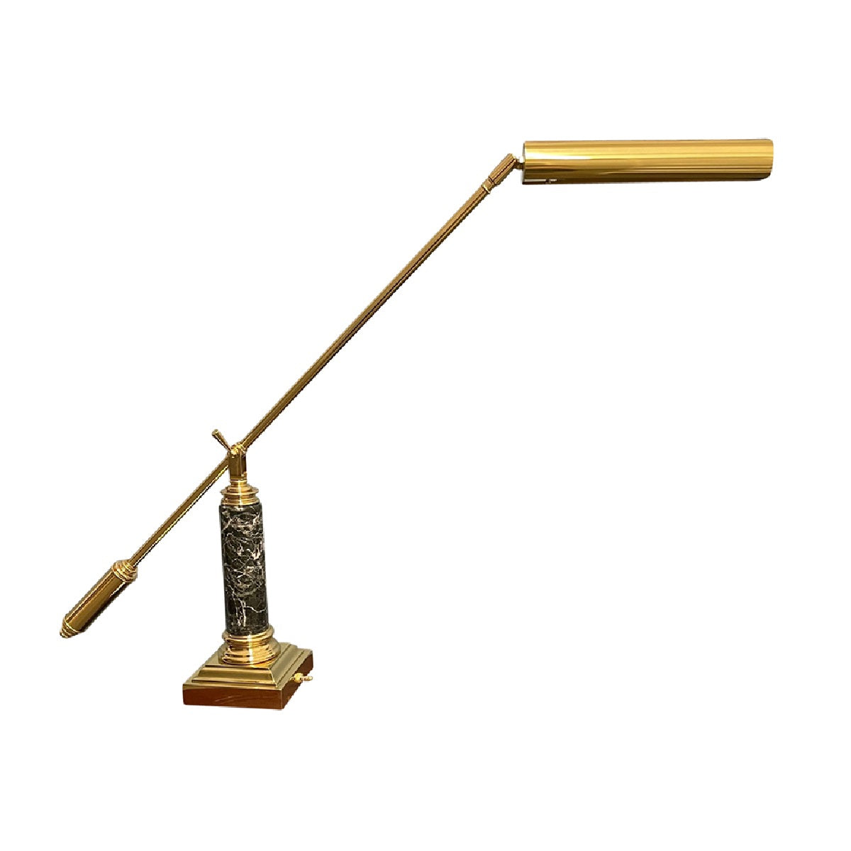 House Of Troy - Counter Balance 10'' Polished Brass and Black Marble Piano and Desk Lamp