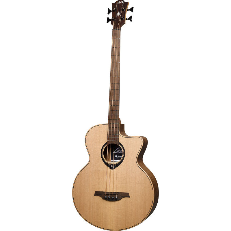 LAG Guitars - LAG HyVibe H2 HV10BCE Jumbo Acoustic Bass Cutaway Satin with Gigbag #HV10BCE