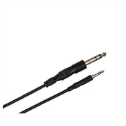 Hosa - Stereo Interconnect 3.5 mm TRS (M) to 1_4'' TRS - 5 foot-2