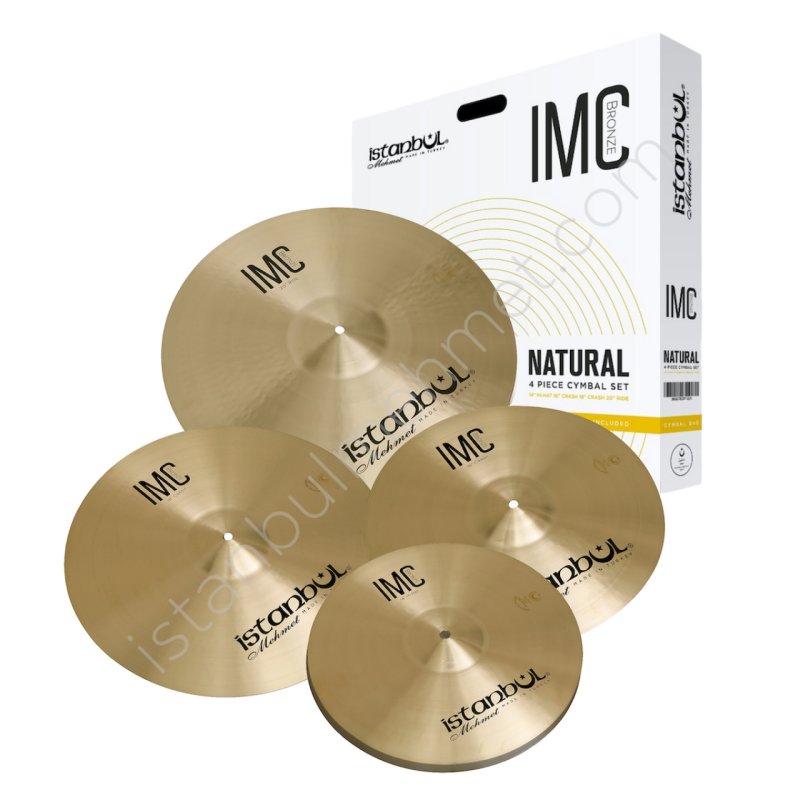 Istanbul Mehmet - 4pcs Assorted Traditional Cymbal Set, Natural Finish #IMC-4