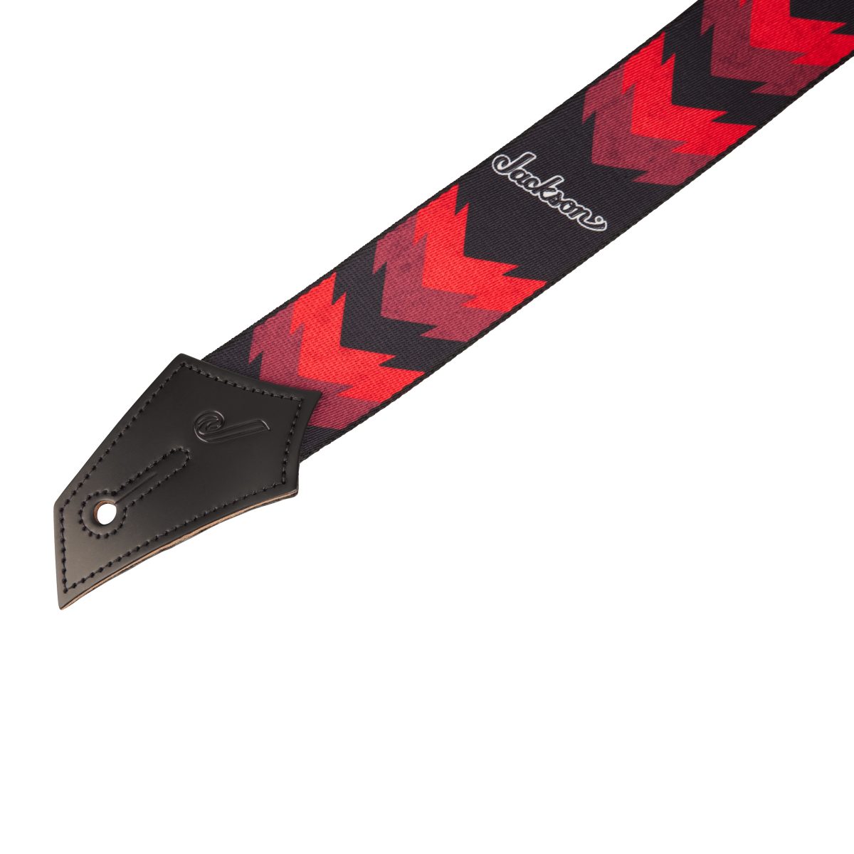 Jackson - Black and Red Double V Pattern Strap #2993258002