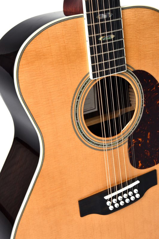 Sigma - 12-String Jumbo Acoustic-Electric Guitar with Solid Sitka Spruce Top and Indian Rosewood Back & Sides #JR12-40E