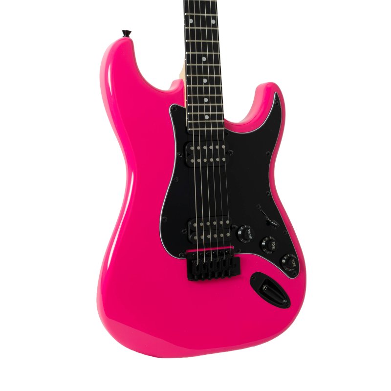 Jay Turser - Double-Cutaway Electric Guitar with Dual Humbuckers, Hot Pink #JT-120-HP