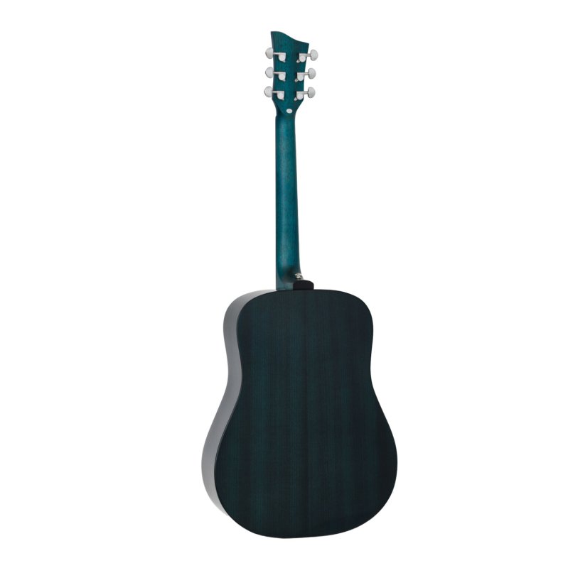 Jay Turser - Dreadnought Acoustic Guitar, Full Size, Blue Burst Quilt #JTA524D-BLSBQ