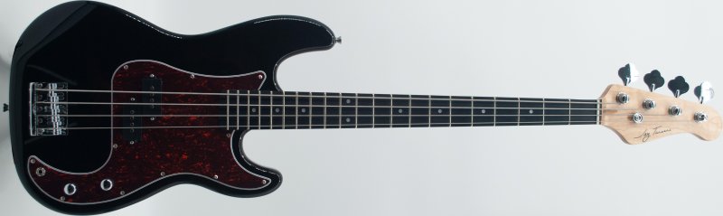 Jay Turser - 4-String P-Style Electric Bass, Black Gloss #JTB-410-BK