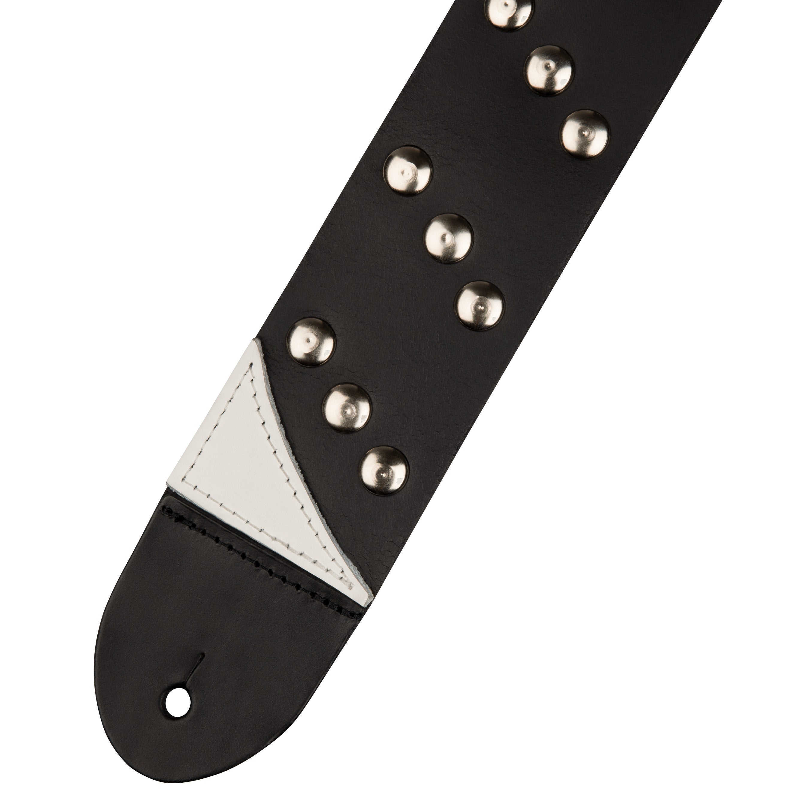 Jackson - Metal Stud Leather Strap Black