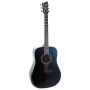 Jay Turser - Dreadnought Guitar with Beveled Edge - Black - COA-JTA54BOPB1