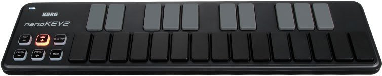 Korg - nanoKEY2 Clavier mince USB noir