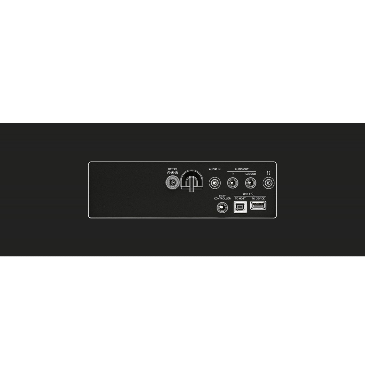 Korg XE20 Digital Ensemble Piano back panel