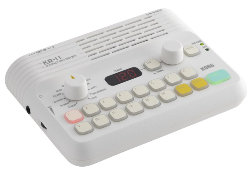 Korg - 16-Pad Compact Rhythm Box Drum Machine #KR11