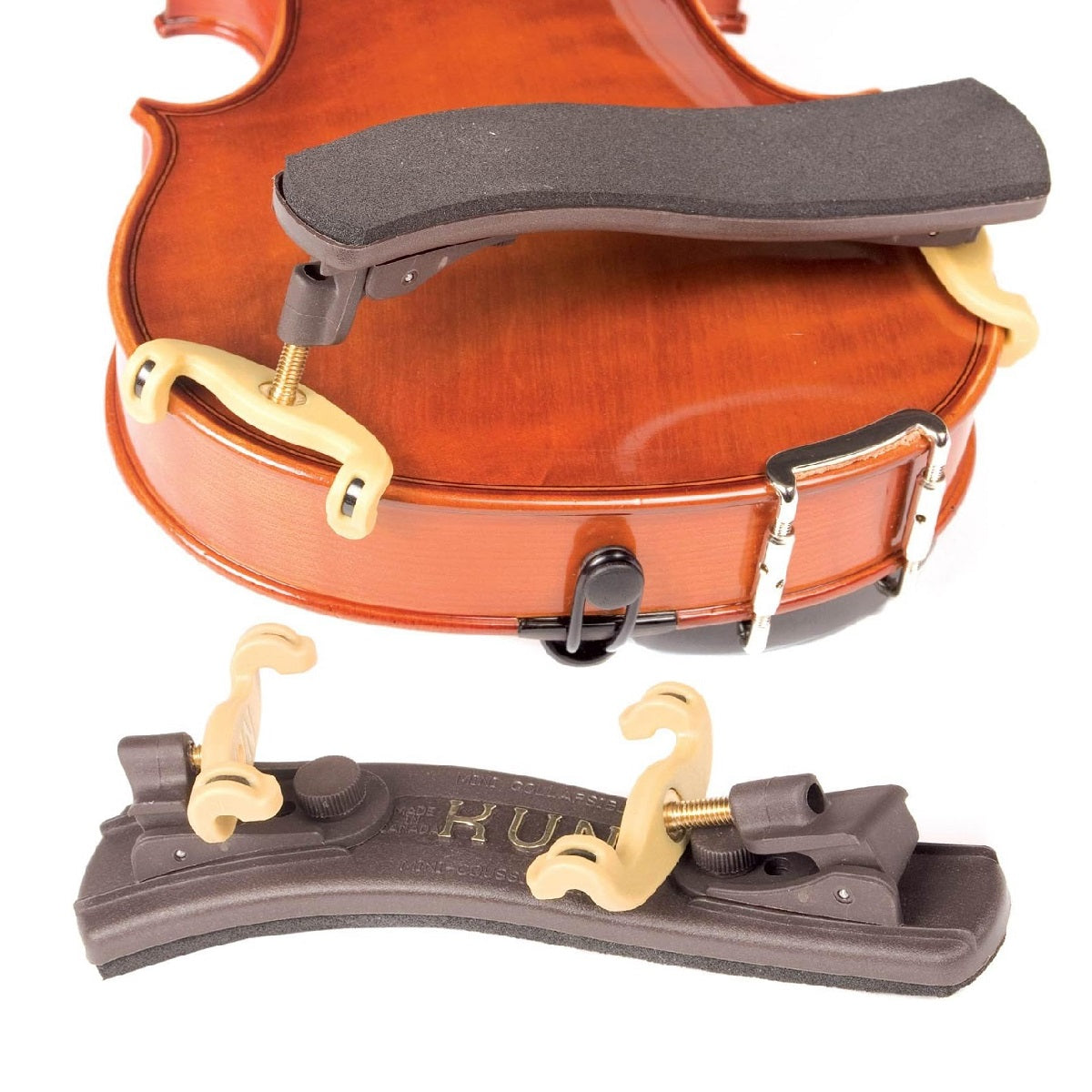 Kun - KUN100C 1/4 to 1/16 Collapsible Violin Shoulder Rest Detail