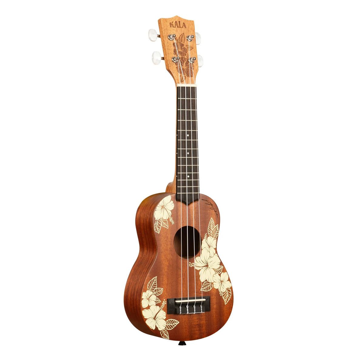 Kala - Hibiscus Mahogany Soprano Ukulele w/ Bag #KA-HIBISCUS-S