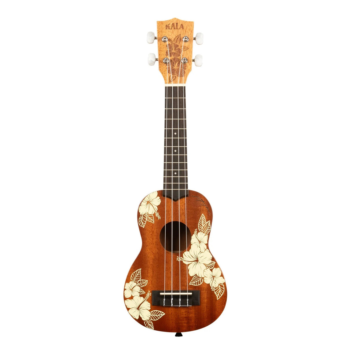 Kala - Hibiscus Mahogany Soprano Ukulele w/ Bag #KA-HIBISCUS-S
