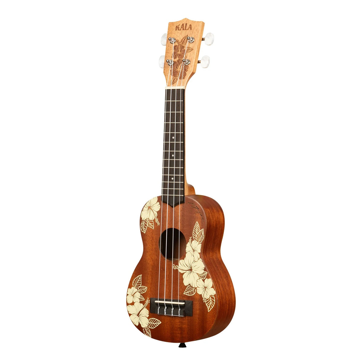 Kala - Hibiscus Mahogany Soprano Ukulele w/ Bag #KA-HIBISCUS-S