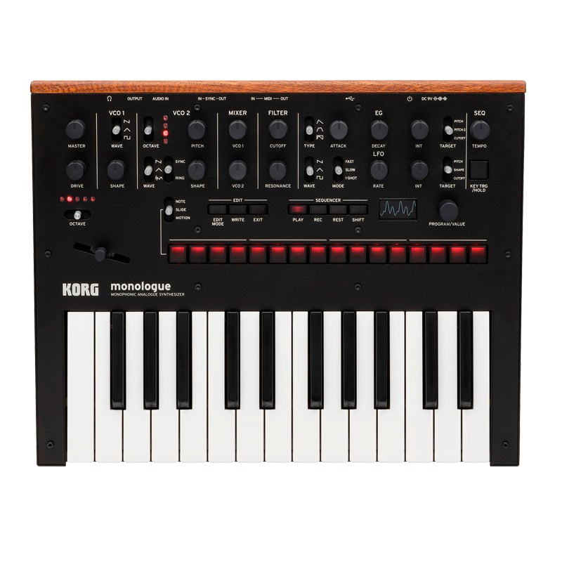 Korg - Monologue - Monophonic Analogue Synthesizer - Black