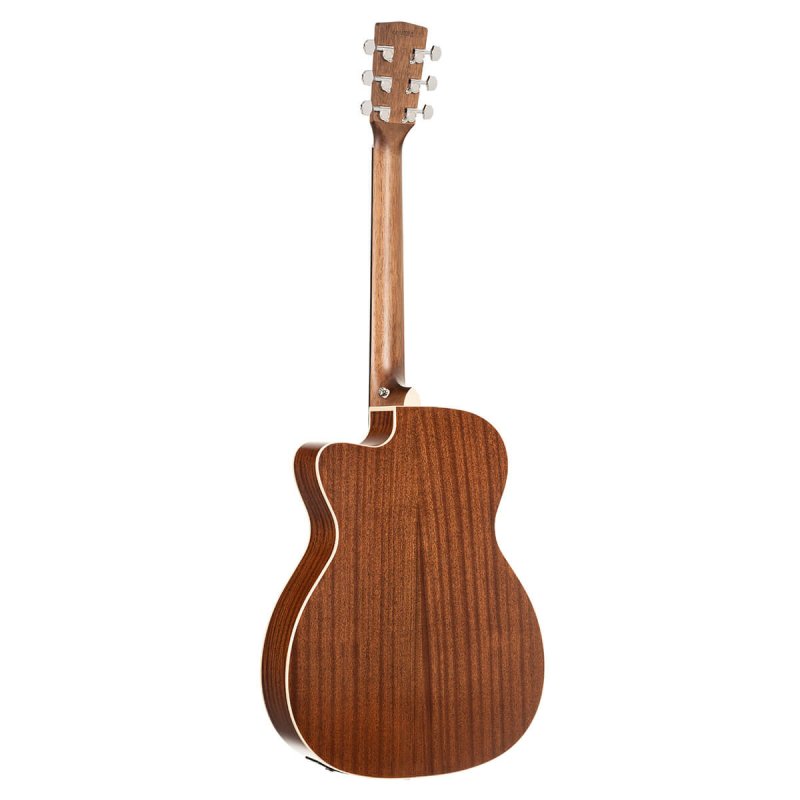 Cort - Luce Series OM body Acoustic Guitar, Black Satin #L100OCF-CED-BKS
