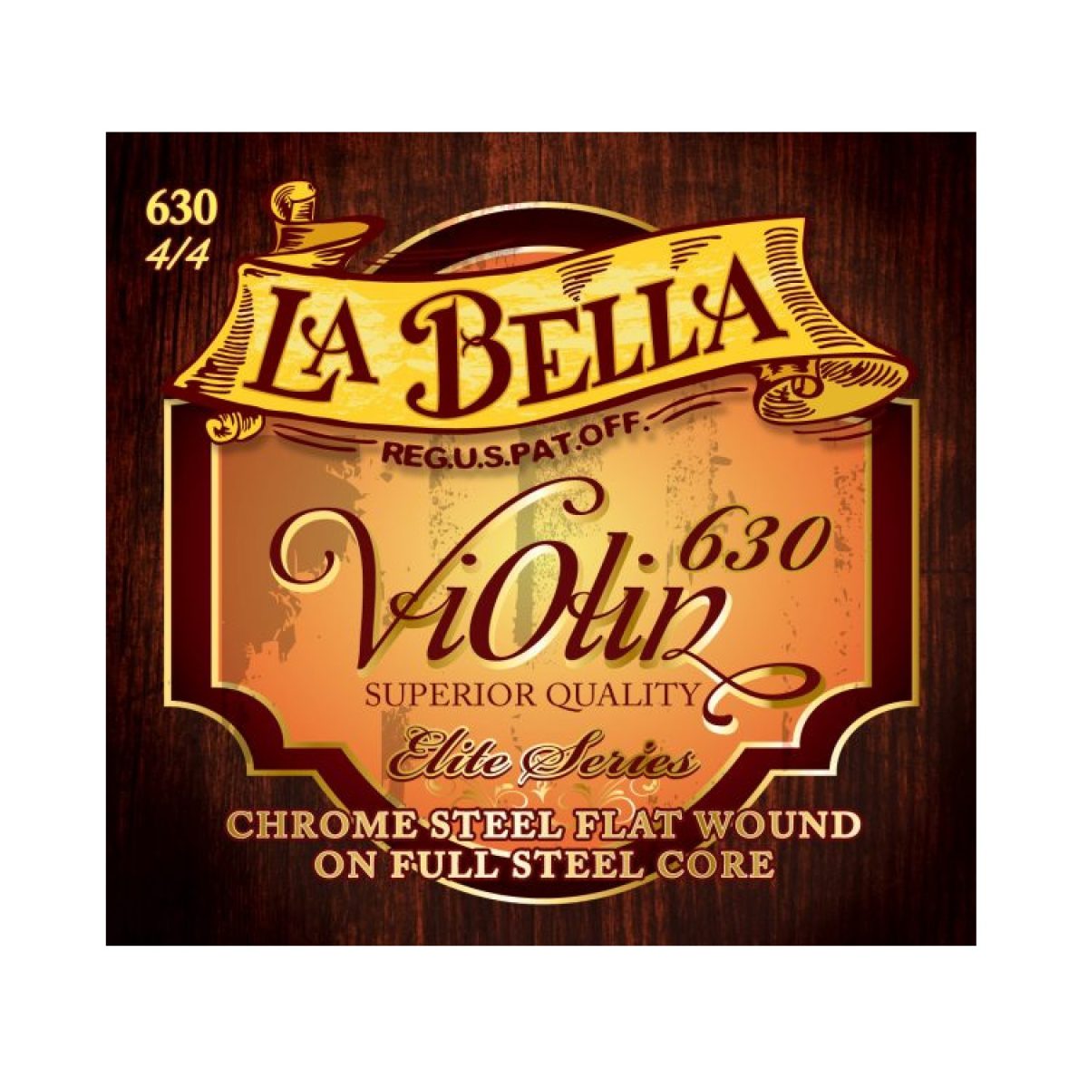 La Bella - 630 4/4 Violin Chrome Steel String Set