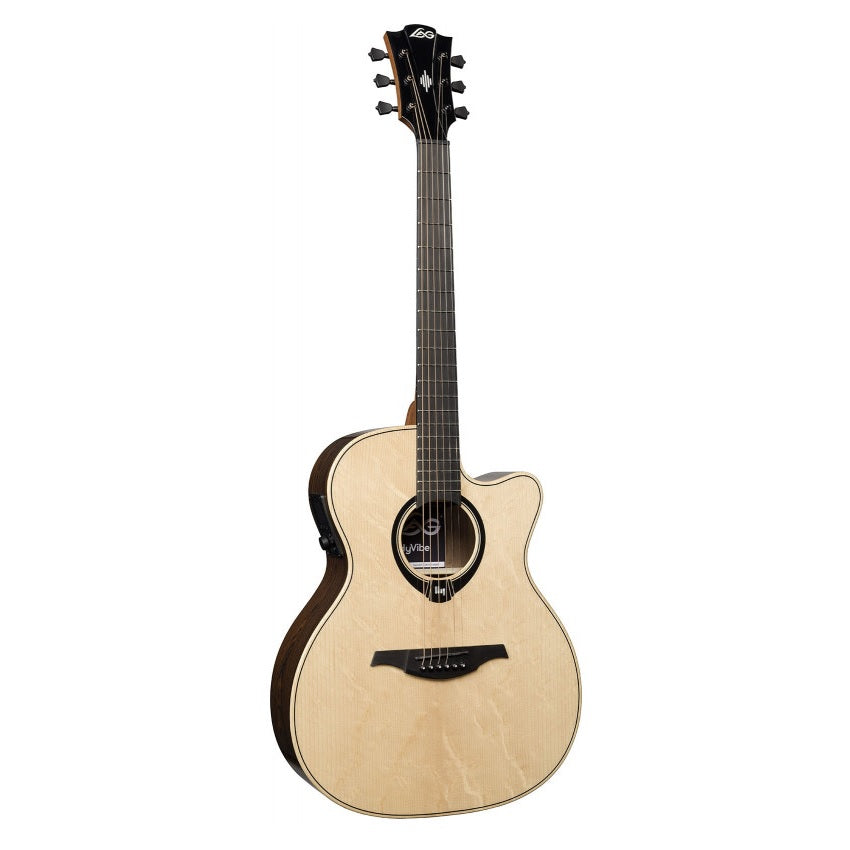 LAG Guitars - HyVibe HV30 Auditorium Cutaway Gloss #HV30ACE
