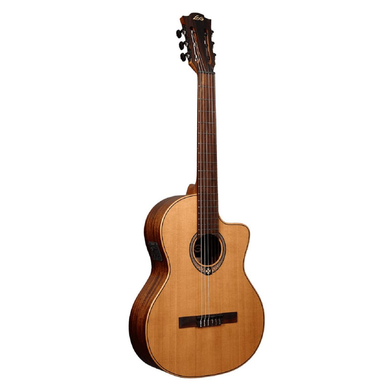 LAG Guitars – Occitania 170 Électroacoustique classique à pan coupé – OC170CE