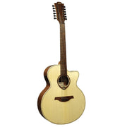 LAG Guitars - Tramontane 177 Jumbo 12 Strings Electric-Acoustic Side