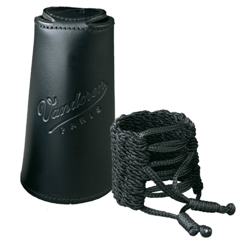 Vandoren - Klassik Ligature and Leather Cap for Bb Clarinet with 3 Interchangeable Pressure Plat #LC31L