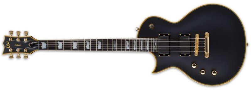 ESP - LTD VB Electric Guitar, Left-Handed, Vintage Black #LEC1000VBLKLH