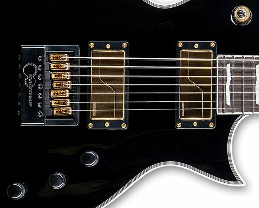 ESP - Evertune LTD Deluxe Baritone 7-String Electric Guitar, Black #LEC1007BETBLK