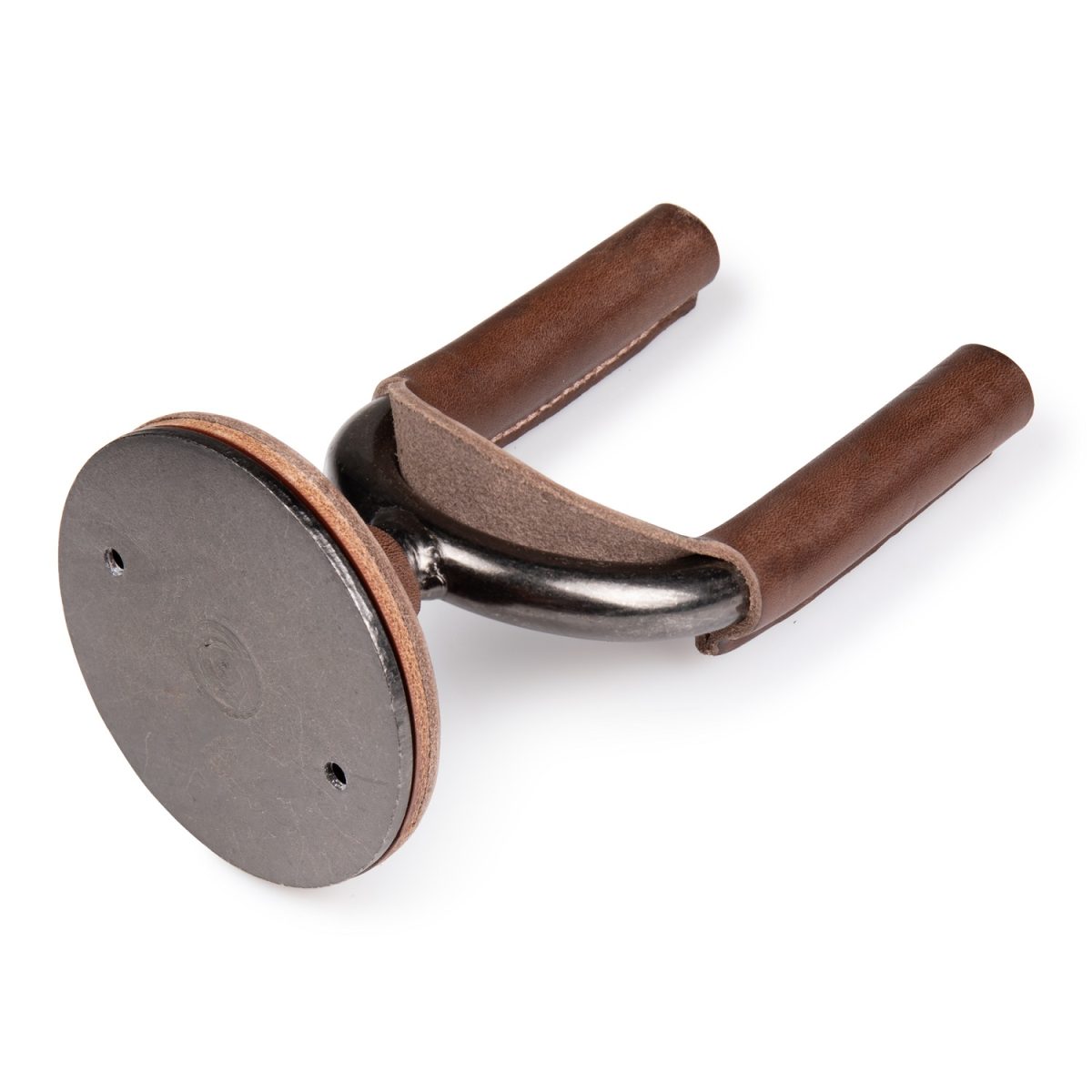 Levy's - Smoke Forged Guitar Hanger w/ Brown Leather Back