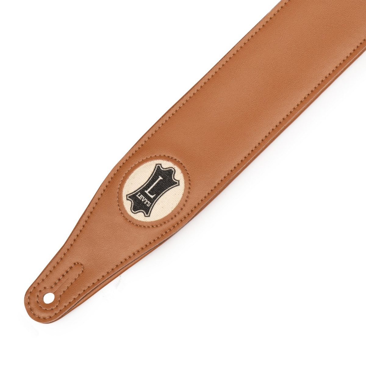 Levy's - 2.5″ Tan Padded Vegan Leather Strap - M17VGN-TAN Tip