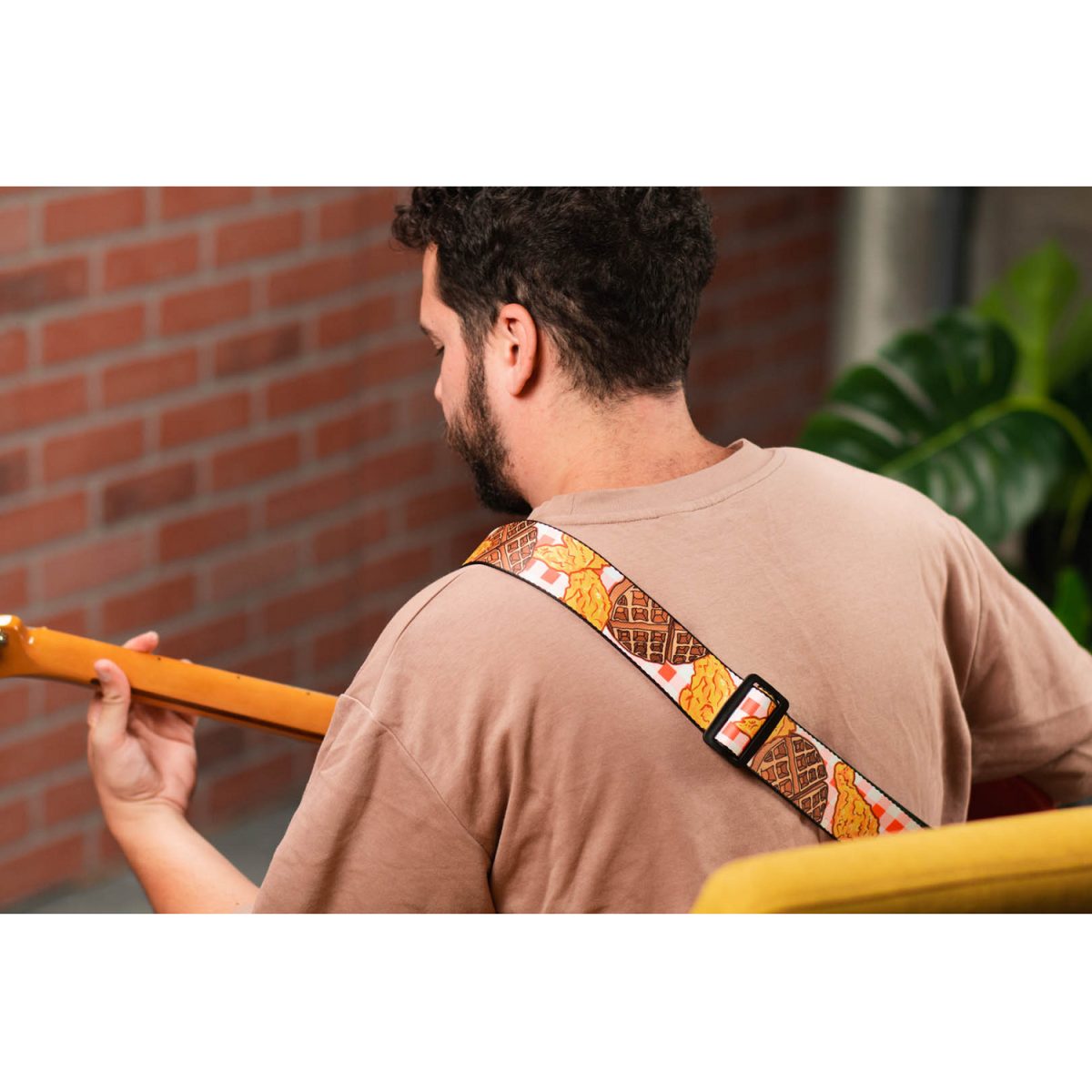 Levy's - Polyester Guitar Strap - Chiken and Waffles Set