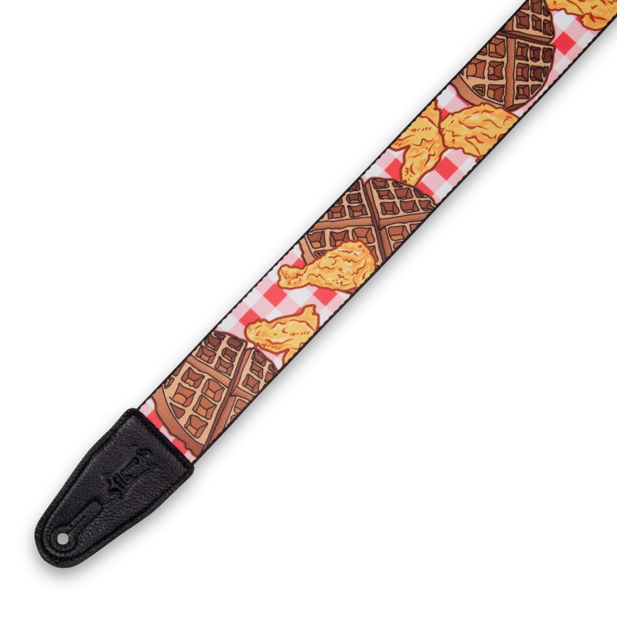 Levy's - Polyester Guitar Strap - Chiken and Waffles Tip