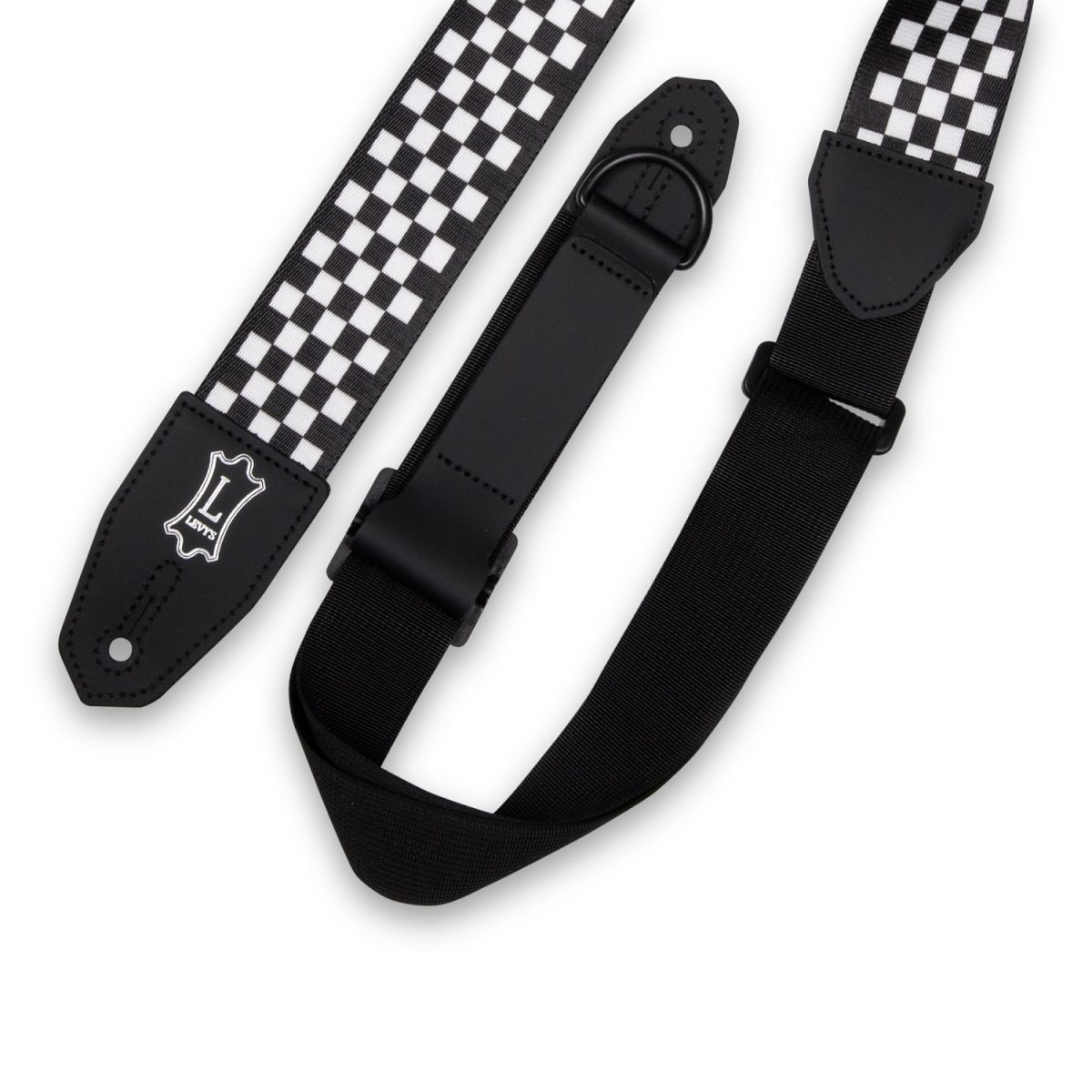 Levy's - MPRH-28 Right Height Sublimation Strap w/ Checkered Motif Tip