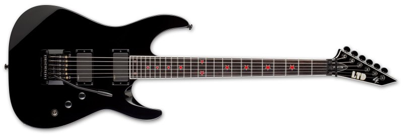 ESP - JH-600 CTM Jeff Hanneman Electric Guitar, Black #LJH600CTMBLK
