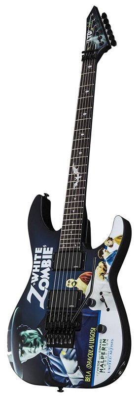 ESP - LTD Kirk Hammett Signature Series Electric Guitar White Zombie #LKHWZ