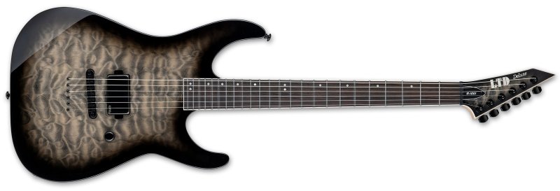 ESP - M-1001NT Electric Guitar, Charcoal Burst #LM1001NTQMCHB
