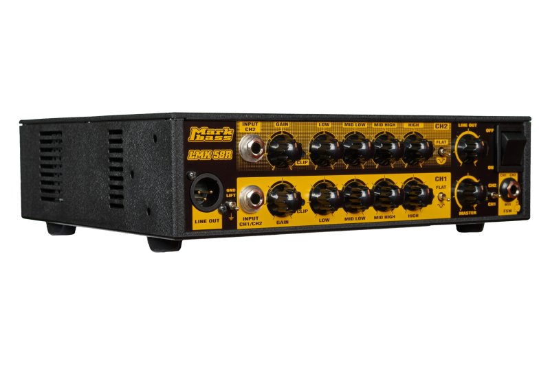 Markbass - Ultra-Light 2 Channel Bass Amp Head with Dual EQ, Bi-Band Limiter & Front-Panel Ergonomic Design #LMK-58R