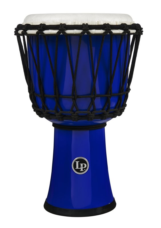 Latin Percussion - World 7" Rope Circle Djembe, Blue #LP1607BL
