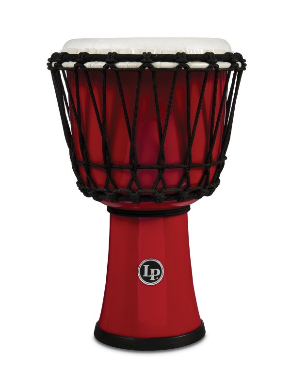 Latin Percussion - World 7" Rope Circle Djembe, Red #LP1607RD