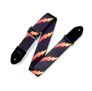 Levy's Print Series - Rainbolt Guitar Strap Black-Red – MPRB2002