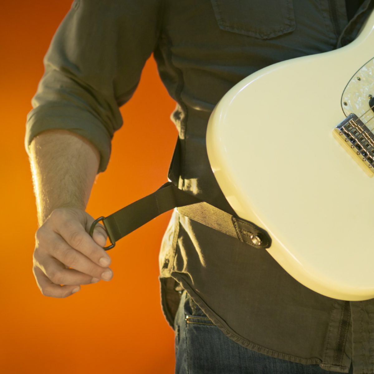 Levy's Specialty - Right Height™ Ergonomic Padded Guitar Strap – MRHSSBLK-prise4
