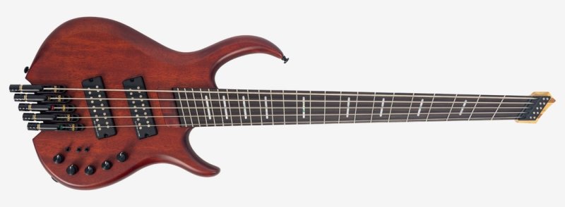 Sire - Sire Marcus Miller M6 5-String Headless Electric Bass, Mahogany Satin #M6-HDL-5-MAS