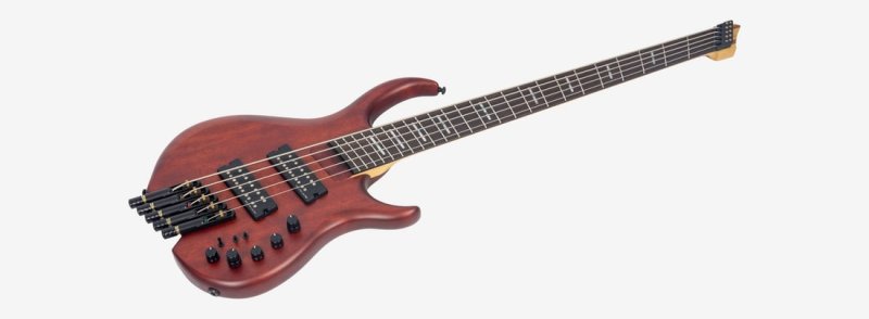 Sire - Sire Marcus Miller M6 5-String Headless Electric Bass, Mahogany Satin #M6-HDL-5-MAS